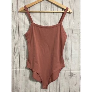 F21 Bodysuit Mauve Pink Large